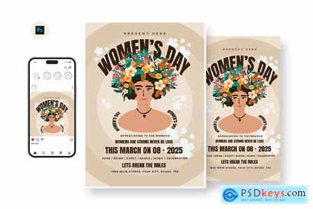 Cheers Womens Day Flyer Design Template