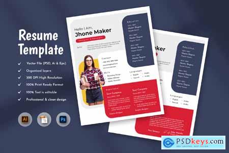 Continuous Creative Resume & CV Template