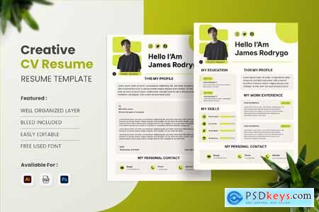 Green CV Resume