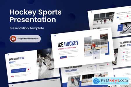 Hockey Sports PowerPoint Template