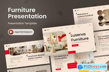 Luxerva - Furniture PowerPoint Template