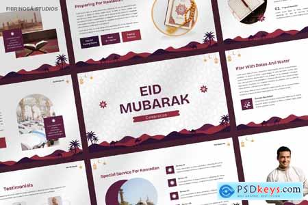 Eid Mubarak Celebration Google Slides