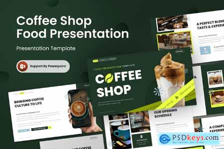 Coffee Shop - Food PowerPoint Template