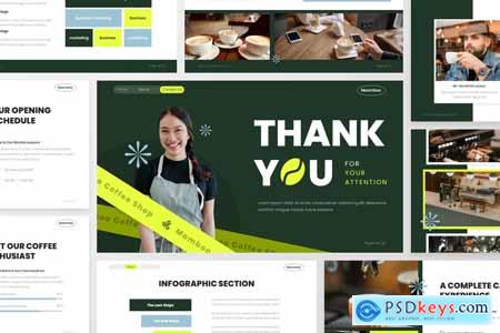 Coffee Shop - Food PowerPoint Template