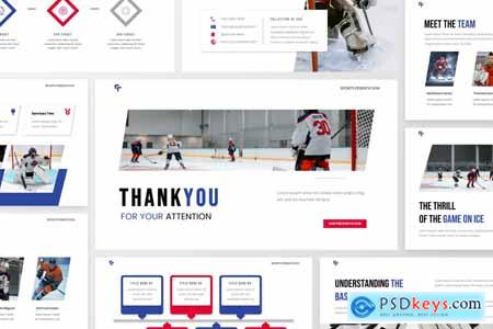 Hockey Sports PowerPoint Template