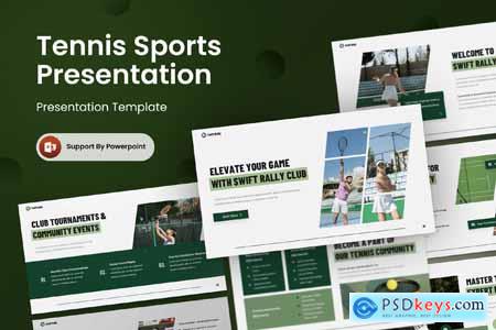 Tennis Sports PowerPoint Template