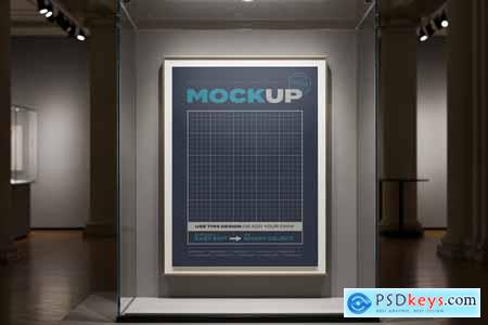 Art Museum Frames Exhibition Mockup