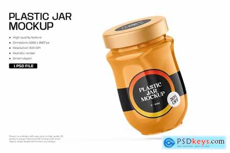 Plastic Jar Mockup