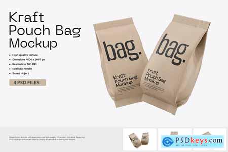 Coffee Pouch Bag Mockup