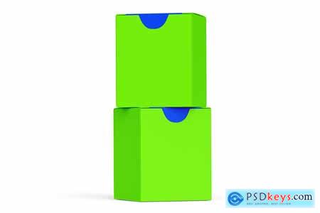 3D Candle Box Mockup Design