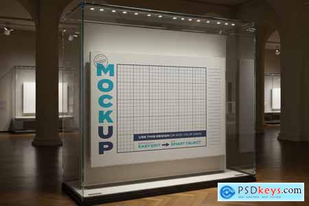 Art Museum Frames Exhibition Mockup