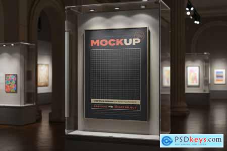 Art Museum Frames Exhibition Mockup