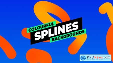 Colourful Splines Backgrounds 57153863