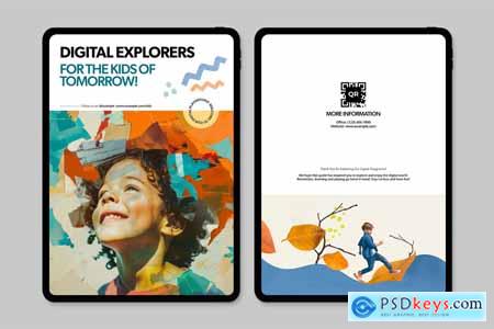 Digital School Magazine Template