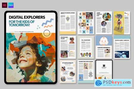 Digital School Magazine Template