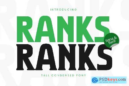 Ranks - Tall Condensed Font