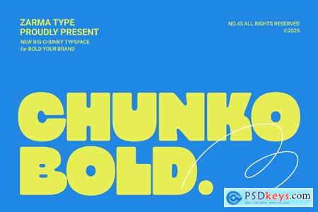 Chunko Bold - Sans Serif Font