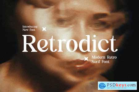 Retrodict Modern Retro Serif Font