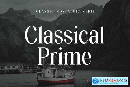 Classical Prime Nostalgic Serif Font