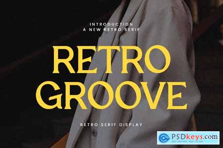 Retro Groove Display Serif Font