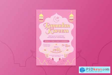 Clean Ramadan Kareem Flyer