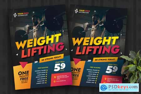 Gym Fitness Flyer Template