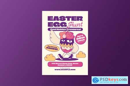 Easter Egg Hunt Quirky Flyer