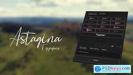 Animated Typeface - Astagina Signature 57174226