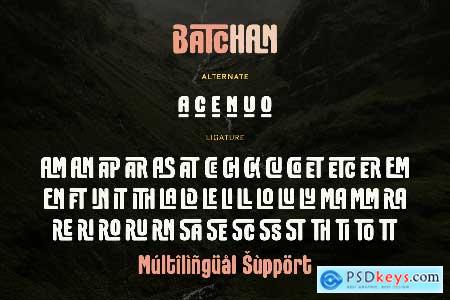 Batchan - Display Font