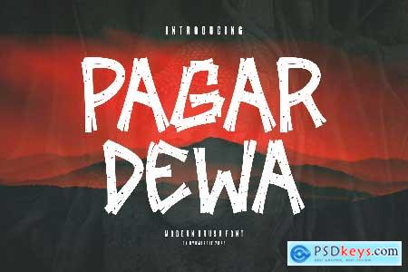 Pagar Dewa - Modern Brush Font