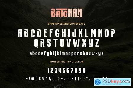 Batchan - Display Font