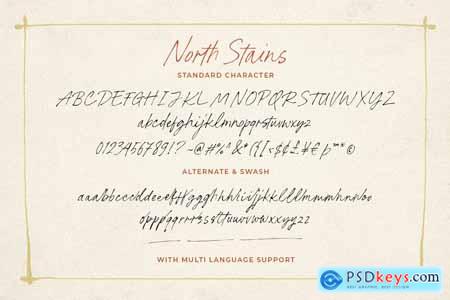 North Stains - Minimalist Script