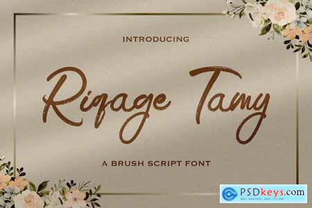 Riqage Tamy - Brush Script Font