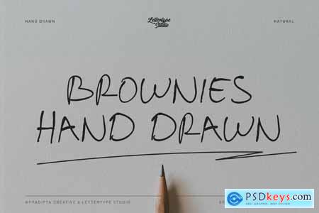 Brownies Handdrawn Natural Script