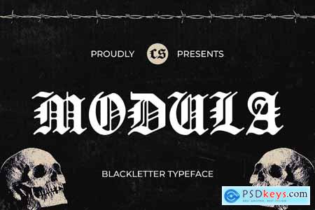 Modula  Old English Font