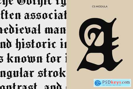 Modula  Old English Font