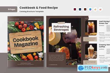 Elegant Food Recipe Catalog & Cookbook Design