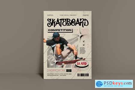 Skateboard Competition Flyer 5498EC7