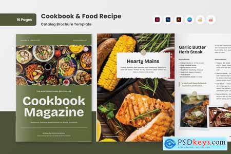 Gourmet Cookbook & Recipe Brochure Design