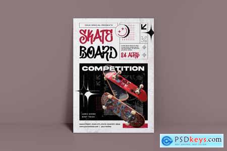 Skateboard Competition Flyer HEL3PTW