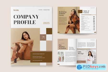 Elegant Fashion Brand Company Profile Brochure