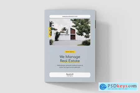 Realtor Estate Agency Brochure Bi-Fold Template