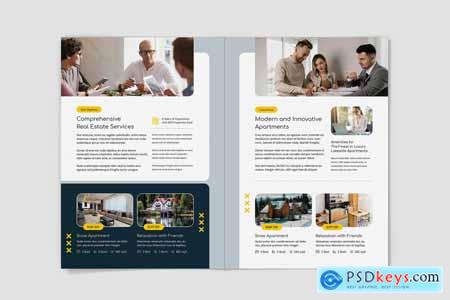 Realtor Estate Agency Brochure Bi-Fold Template