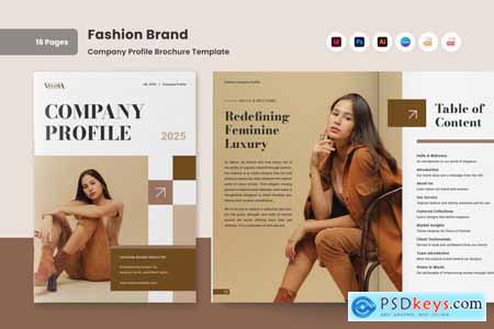 Elegant Fashion Brand Company Profile Brochure