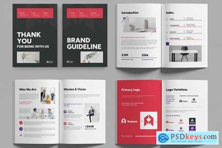 Creative Brand Guideline Book Template