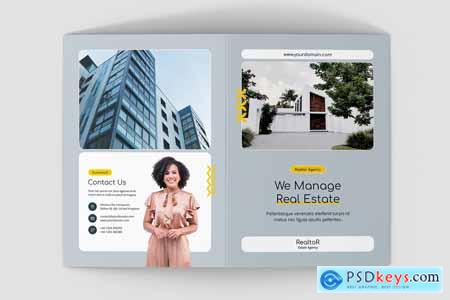 Realtor Estate Agency Brochure Bi-Fold Template