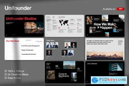 Unifounder Creative Portfolio Powerpoint