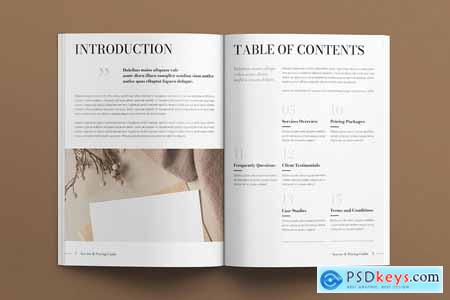 Service & Pricing Guide Template
