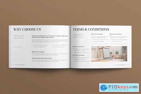 Service & Pricing Guide Template Landscape