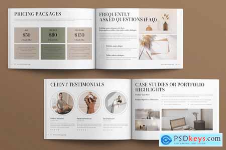 Service & Pricing Guide Template Landscape